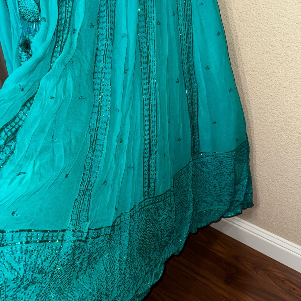 Crystal Embroidered Lehenga - Picture 7 of 11
